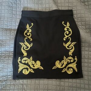 GUESS BIANCA EMBROIDERED MINI SKIRT